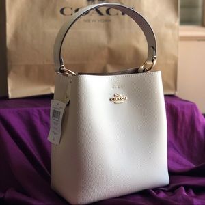 COACH Leather Smalltown Bucket Bag